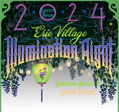 Erie Village Illumination Night