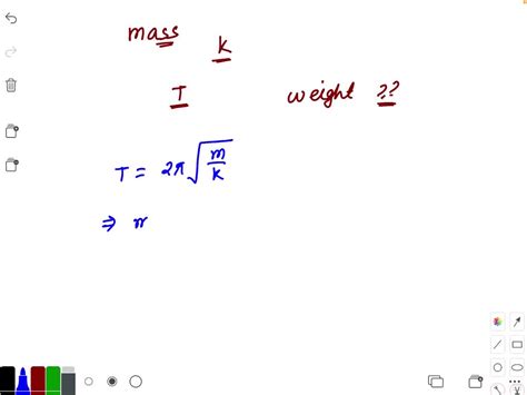 SOLVED A Mass Is Suspended From A Spring Having Spring Constant K Is