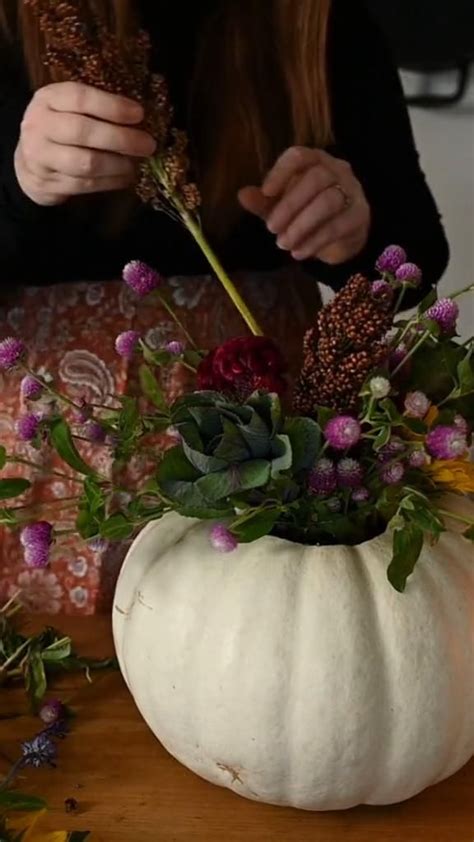 How To Make A Fall Pumpkin Centerpiece Video In 2024 Pumpkin