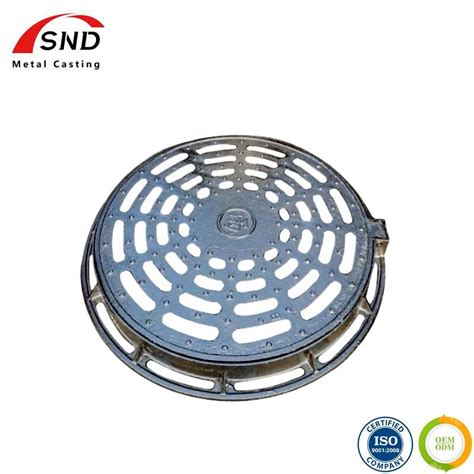 Bitumen Coating Ductile Iron Round Cast Drainage Grill Gully Grating