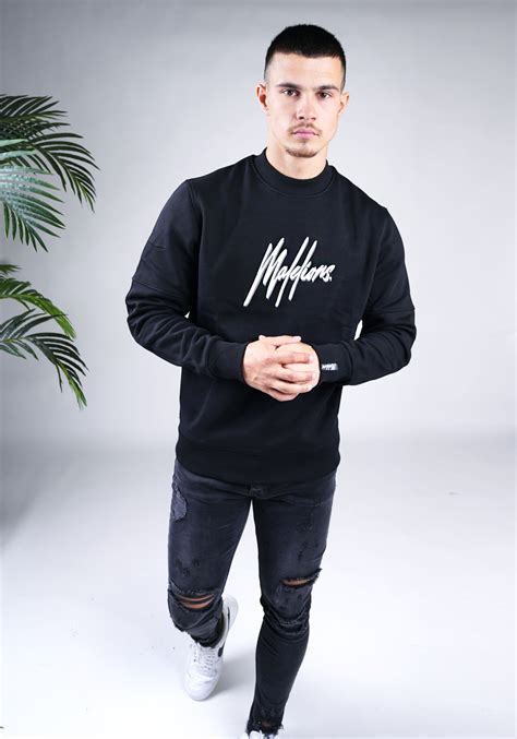 MALELIONS Duo Essential Sweater Black Cotton District