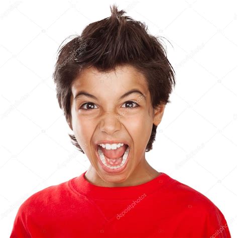 Screaming Boy Portrait Stock Photo By ©annaom 113681286