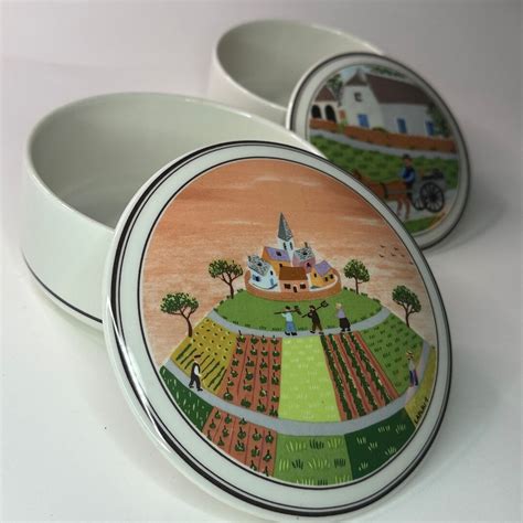 Villeroy Boch Set Of Design Na F Laplau Collectible Covered Dishes