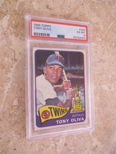 Topps Tony Oliva Psa Ex Mt Ebay