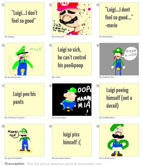 "Luigi...I don't feel so good" - Drawception