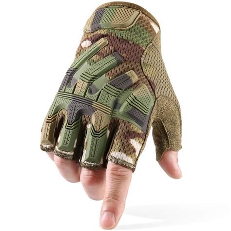 Gants Sans Doigts Demi Doigts Mitaines Militaires Tactiques Swat