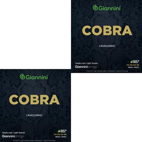 Kit Encordoamento Cavaquinho Giannini Cobra Gescl