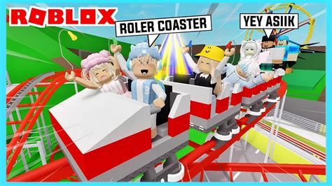 Aku Dan Adiku Membuat Taman Roller Coaster Terbesar Di Roblox