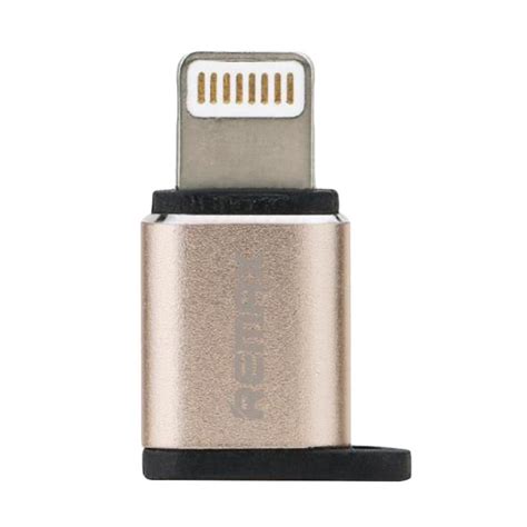 Jual Remax Visual RA USB2 OTG Plug Micro USB To IPhone Original Gold