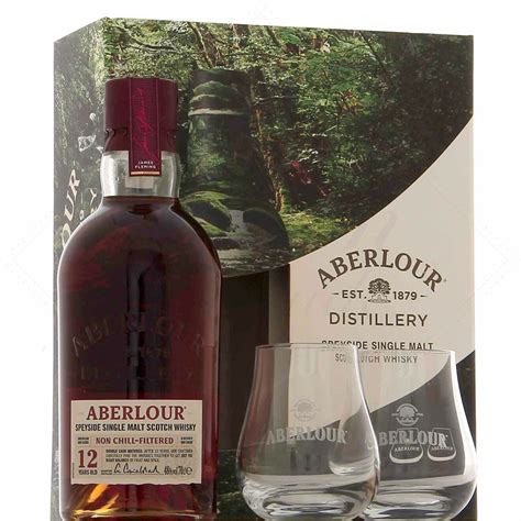 Coffret Aberlour 12 Ans Non Chill Filtered 2 Verres 48 Rhum Attitude