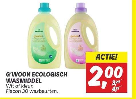 G Woon Ecologisch Wasmiddel Aanbieding Bij Dekamarkt