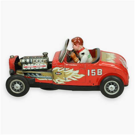 Retrooz Tin Toy Hot Rod Jaren Nomura Made In Japan