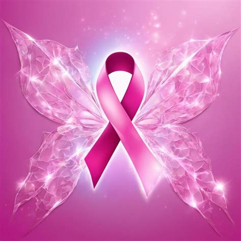 Premium Photo Magic Pink Ribbon Breast Cancer Woman