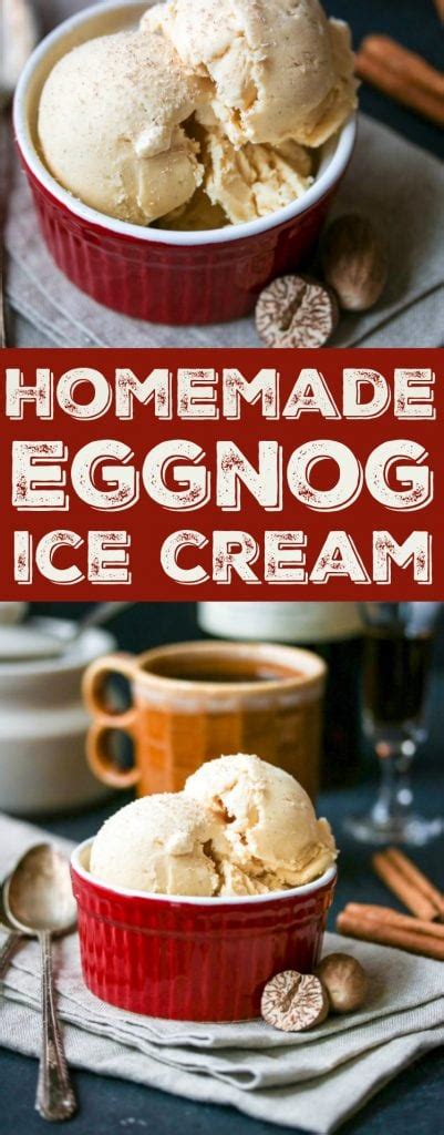 Eggnog Ice Cream Recipe The Wanderlust Kitchen