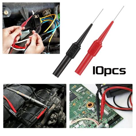 Pcs Multimeter Test Lead Extention Back Probes Sharp Needle Micro Pin