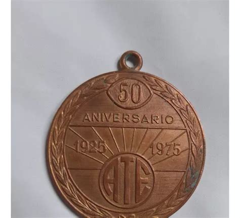 Medalla Ate 50 Aniversario A Maria Estela Martinez De Peron MercadoLibre