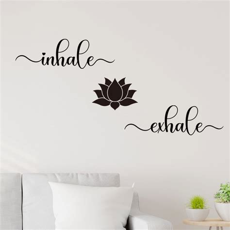 Amazon Just Breathe Inspirational Quotes Vinyl Wall Decal Positive