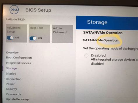 Latitude 7420 BIOS Text Spelling Error Opeartion DELL Technologies