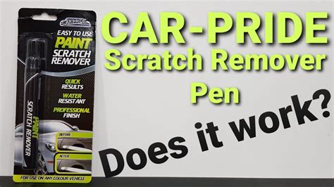 Car Pride Scratch Remover Pen Youtube