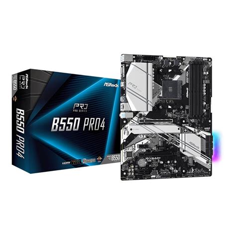 MAINBOARD (เมนบอร์ด) AM4 ASROCK B550 PRO4