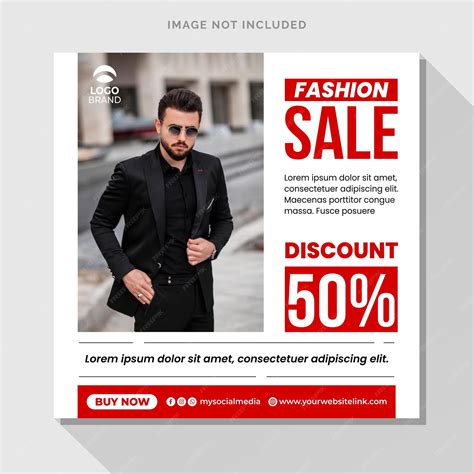 Premium Vector Fashion Sale Social Media Posts Template