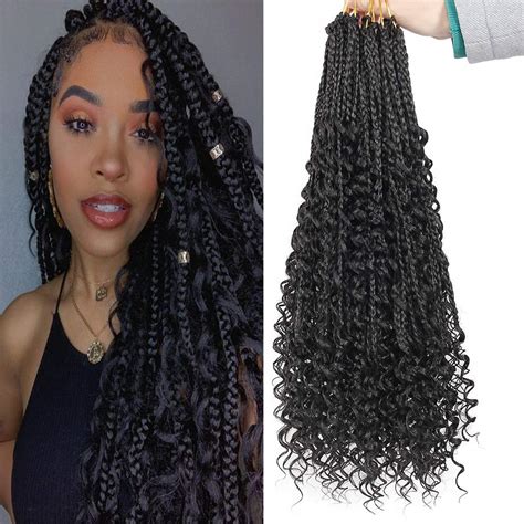 20 Inch Knotless Jungle Box Braids Pre Looped Goddess Box