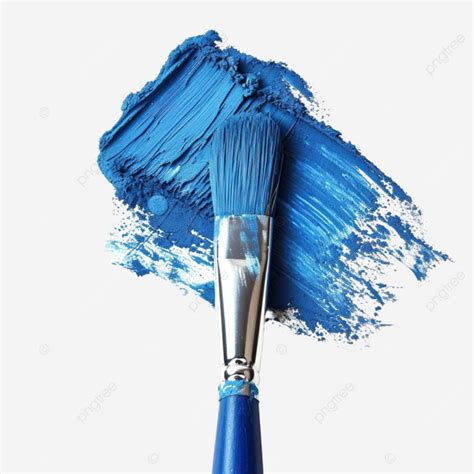 Blue Paintbrush Chalk Line Art Paintbrush Brush Blue Png Transparent