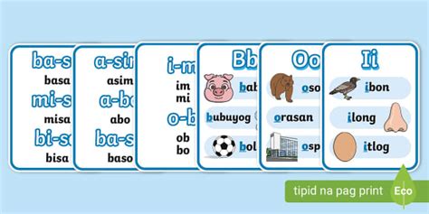 Marungko Approach Flash Cards I B O Philippines Twinkl