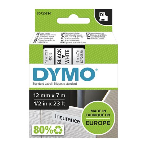 Stationery Supplies Dymo D Mm X M Black On White Tapenext Day