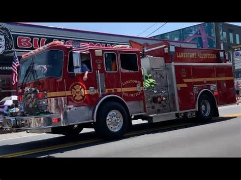 Lansdowne Volunteer Fire Company Engine Responding To A Medical