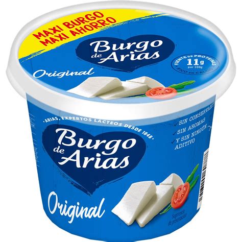 Queso Fresco Natural Maxi Tarrina G Burgo De Arias Supermercado