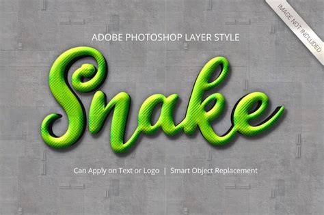 Style De Calque D Effet De Texte Photoshop PSD Premium