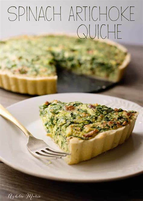 Spinach Artichoke Quiche | Ashlee Marie