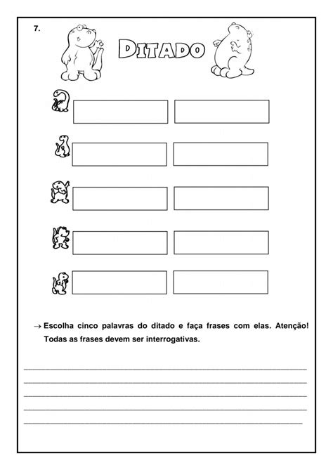 Atividades De Ortografia Para Imprimir S Escola