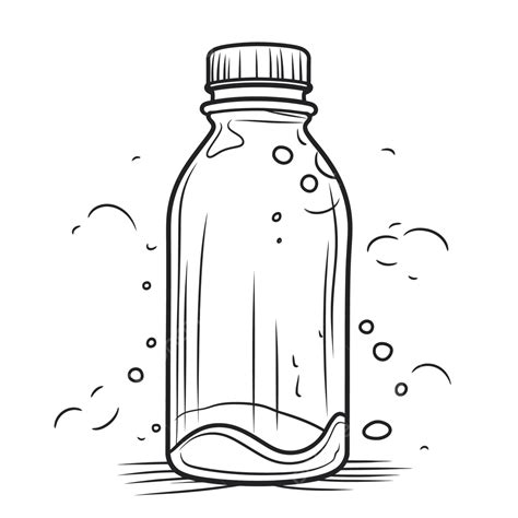 Gambar Gambar Sketsa Vektor Botol Atau Ilustrasi Warna Sketsa Botol