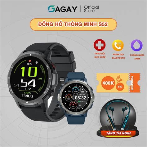 Đồng hồ thông minh Smart watch S52 Pro nghe gọi lướt web đo nhịp tim