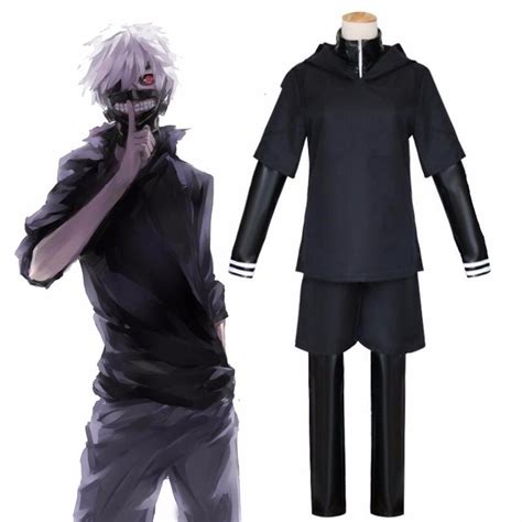 Tokyo Ghoul Cosplay Merch Ken Kaneki Cosplay Full Set Black Leather