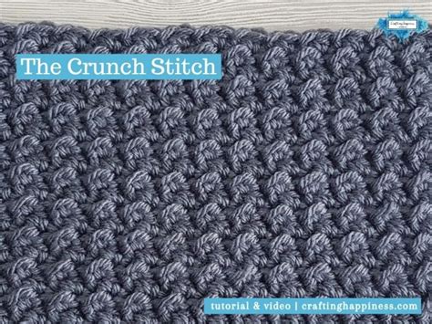 The Crunch Stitch Video Photo Tutorial Crafting Happiness