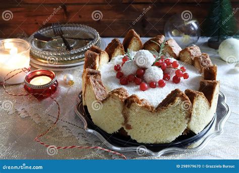 Pandoro With Raffaello Cream Stock Photo Image Of Cream Healthy