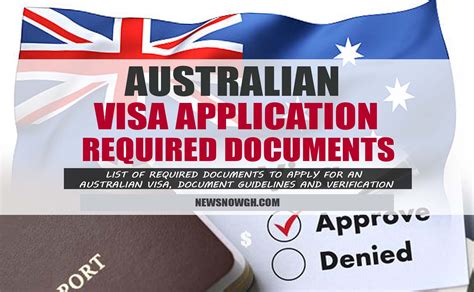 Australian Visa Application Required Documents