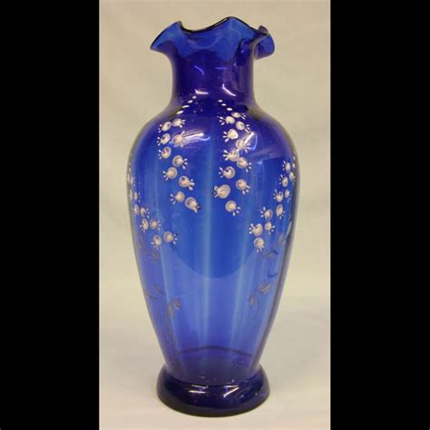 Large Late Victorian Bristol Blue Glass Vase Antiques To Buy