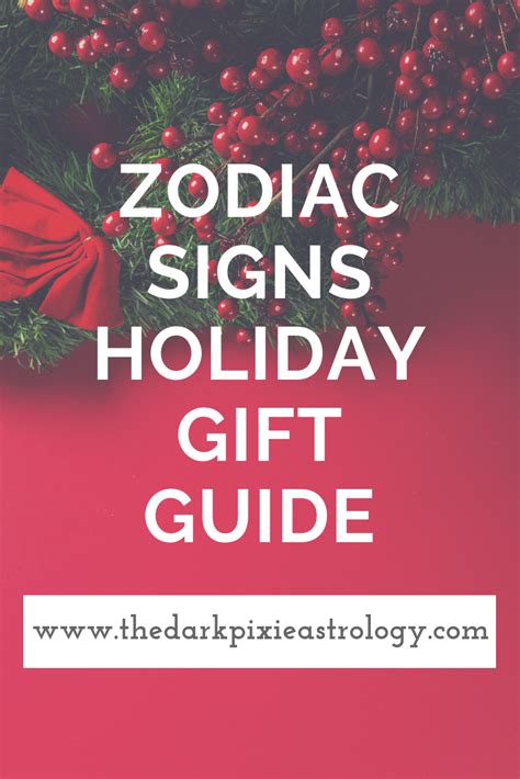 Zodiac Signs Holiday T Guide The Dark Pixie Astrology