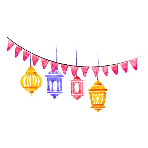 Ramadan Kareem Element With Lights | Download PNG Image