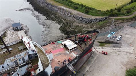 TSS Duke Of Lancaster Mostyn Photos By Drone Grey Arrows Drone Club UK