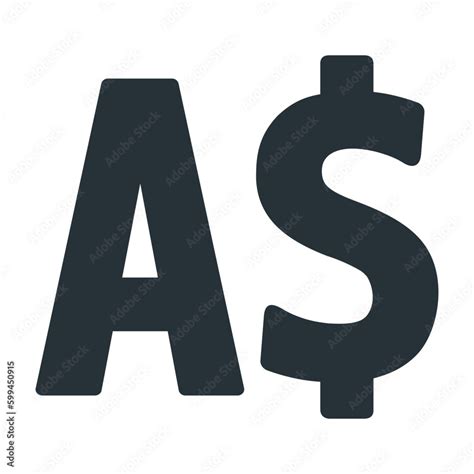 Australian Dollar Symbol Stock Vector | Adobe Stock