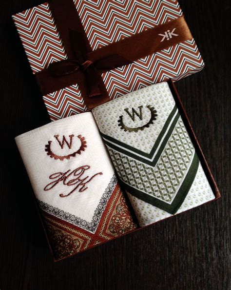 Handkerchiefs Mens Luxury Embroidered Monogram Monogram в интернет