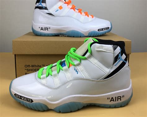 Off-White x Air Jordan 11 Custom White For Sale – Hoop Jordan