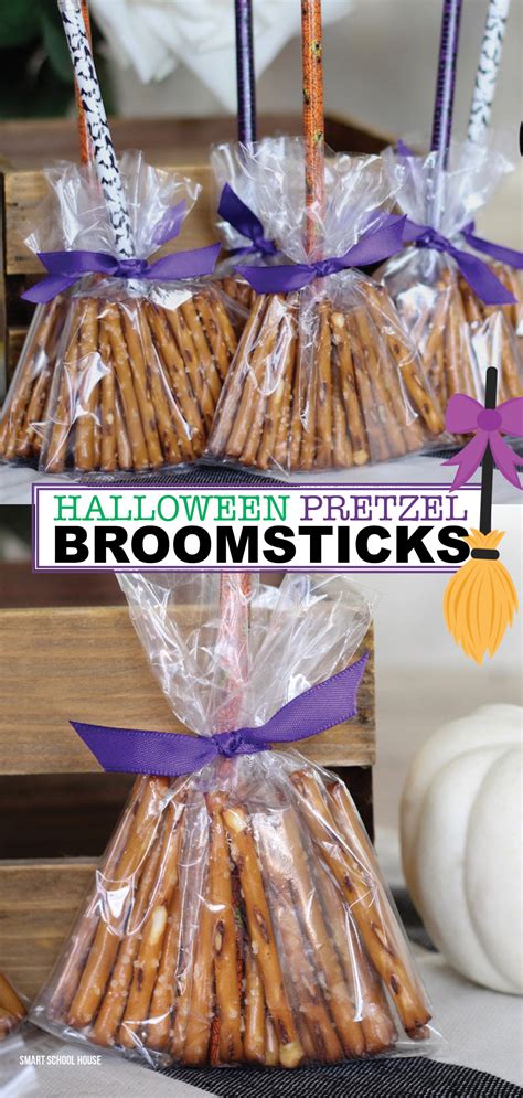 The Original Pretzel Broom Sticks Made With Pencils For Halloween