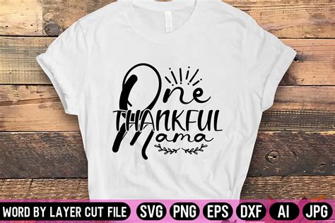 One Thankful Mama Svg Design Graphic By Fancy Svg · Creative Fabrica