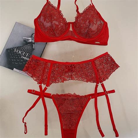 Conjunto Sem Bojo Em Tule Bordado Gardens Lingerie Moda Ntima Linha Noite